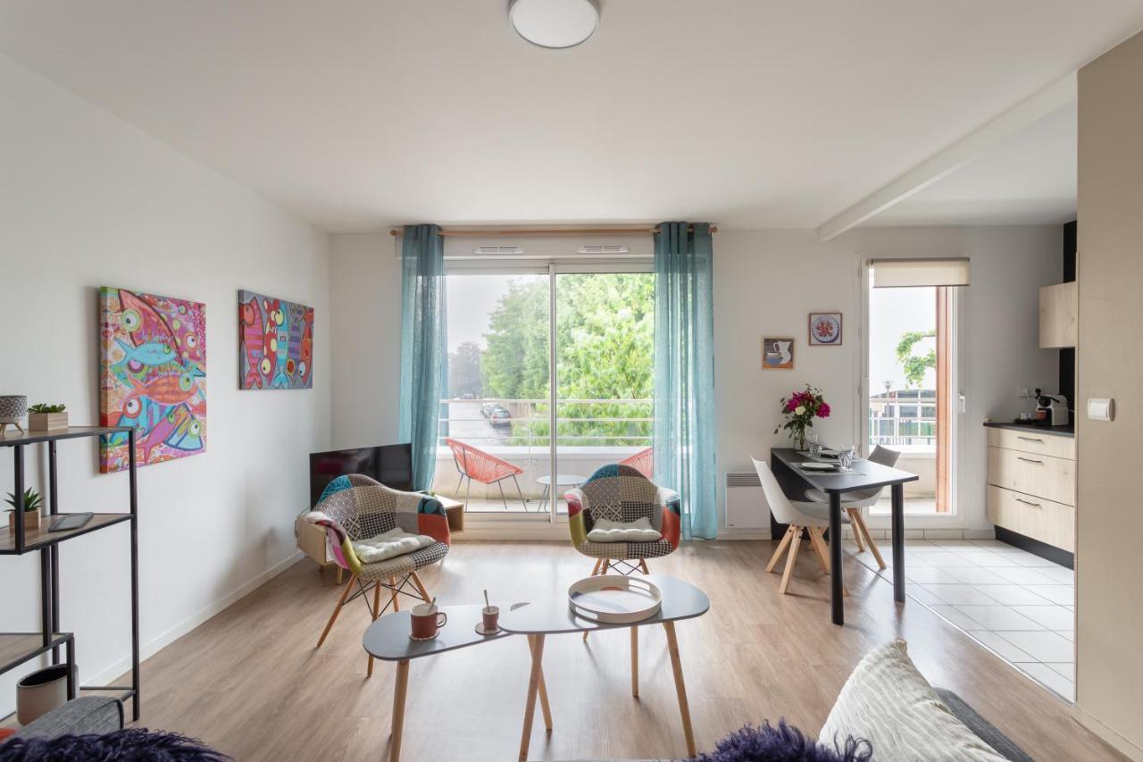Bahibe - Balcon Et Parking Au Calme Proche Gare Rennes Exterior foto